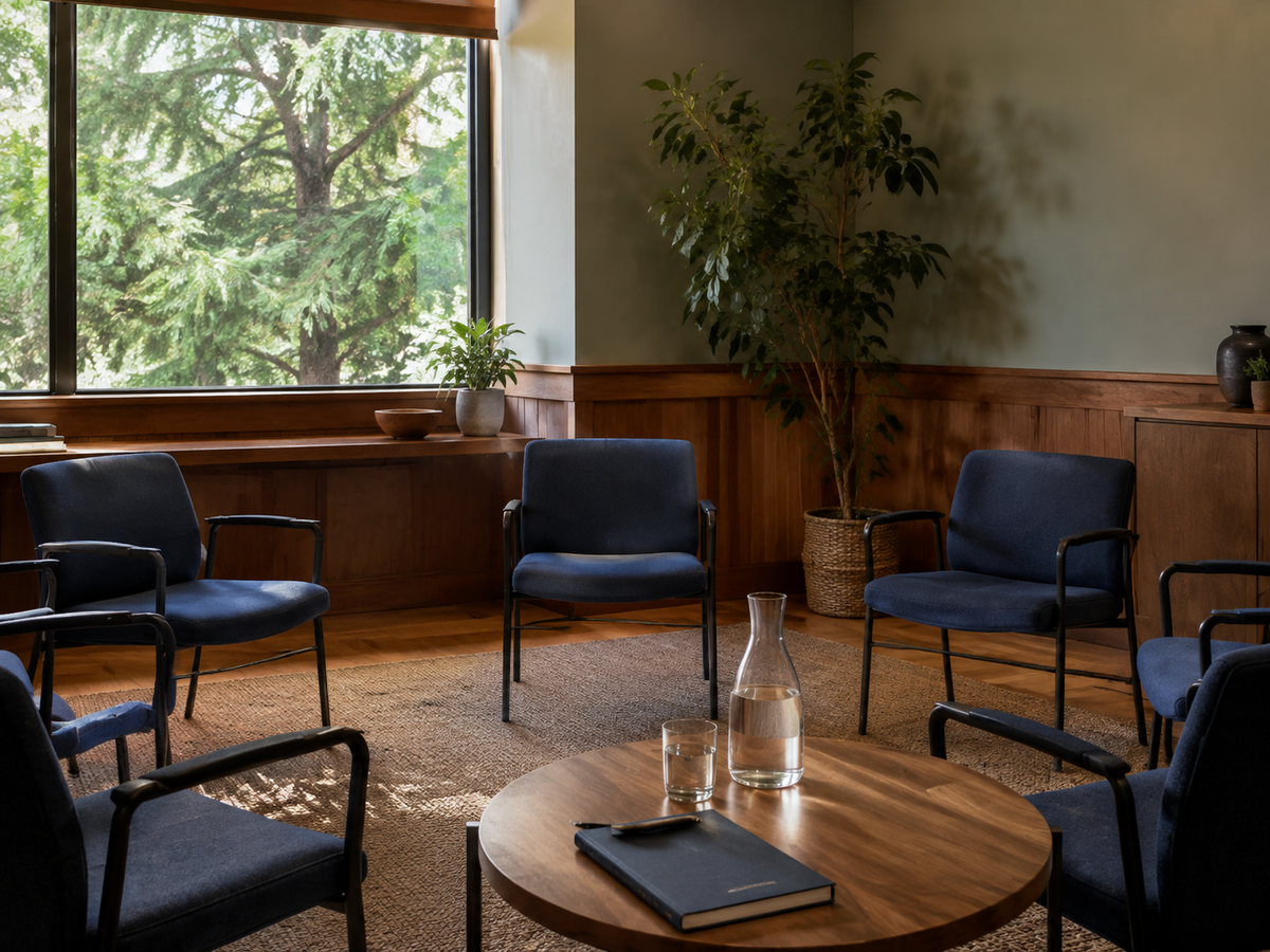A calm, welcoming community meeting space